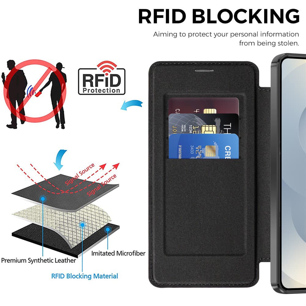 Techsuit knížkové pouzdro SmartMag pro Samsung Galaxy S26 Plusčerné - náhled 4