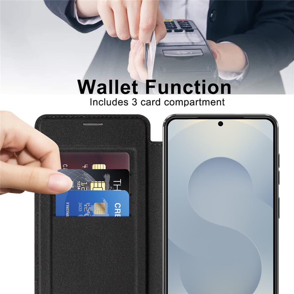 Techsuit knížkové pouzdro SmartMag pro Samsung Galaxy S26černá - náhled 4