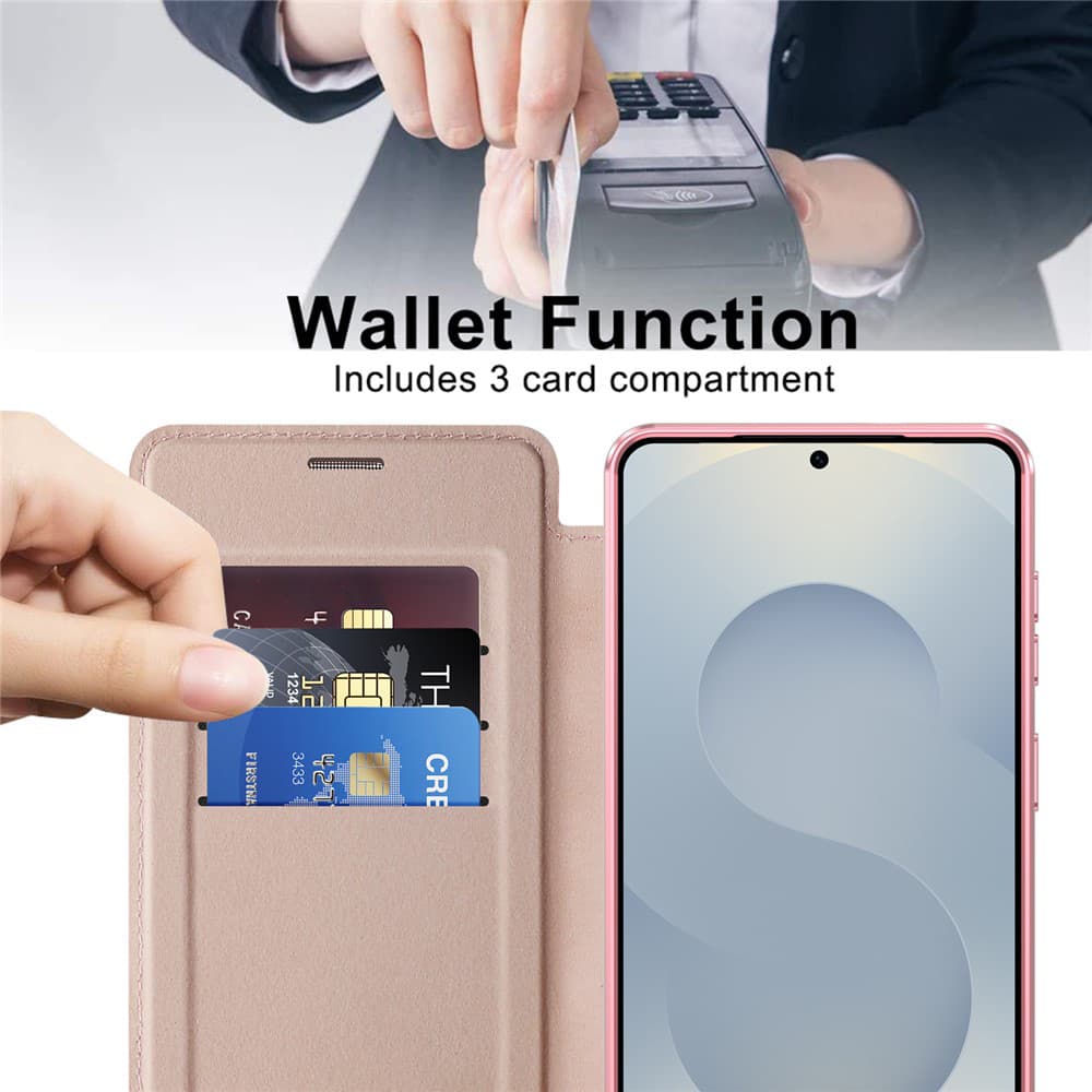 Techsuit - SmartMag book case - Samsung Galaxy S26 - růžová - náhled 4