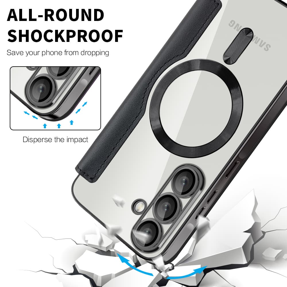 Techsuit - knížkové pouzdro SmartMag - Samsung Galaxy A37 5G - černá - náhled 4