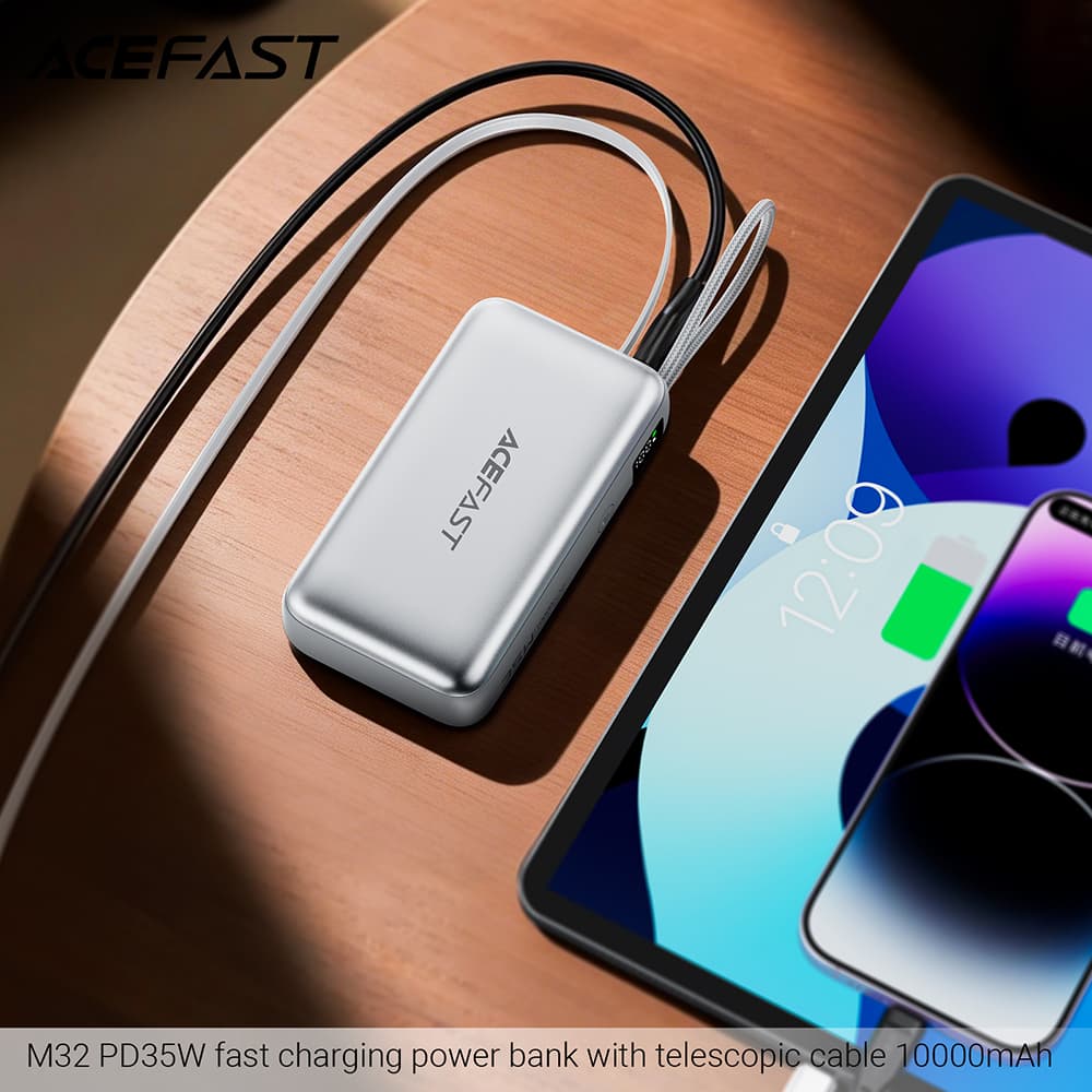 Powerbanka Acefast M32 35W 10000mAh stříbrná - náhled 4