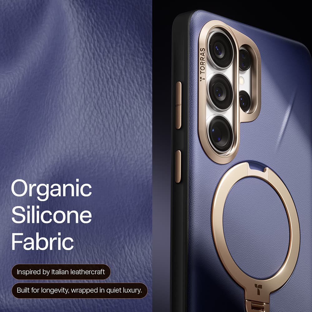 Torras QPRO Leather Series pro Samsung Galaxy S26 Ultratmavě fialová - náhled 4