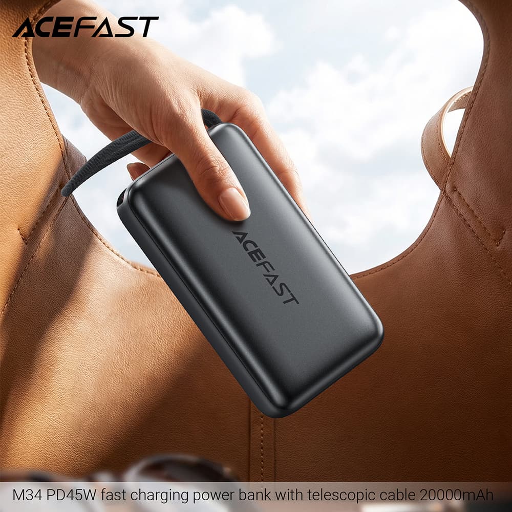 Powerbanka Acefast M34 45W 20000mAh stříbrná - náhled 4