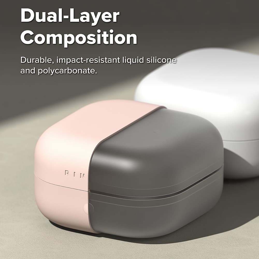 Ringke - Silicone - Samsung Galaxy Buds 4 Pro - Pískově růžová - náhled 4