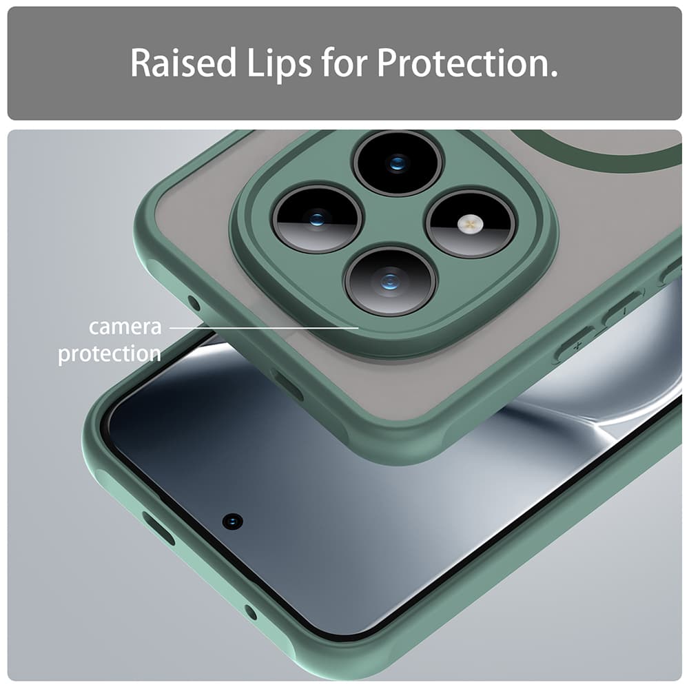 Techsuit - HaloFrost II MagSafe - Xiaomi Redmi Note 15 Pro+ 5G / Poco M8 Pro 5G - Zelená - náhled 4