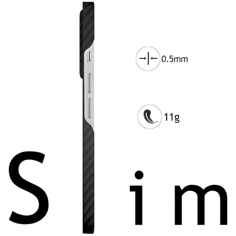 Techsuit - Aramid Fiber MagSafe - Samsung Galaxy S26 Ultra - Černá - náhled 4