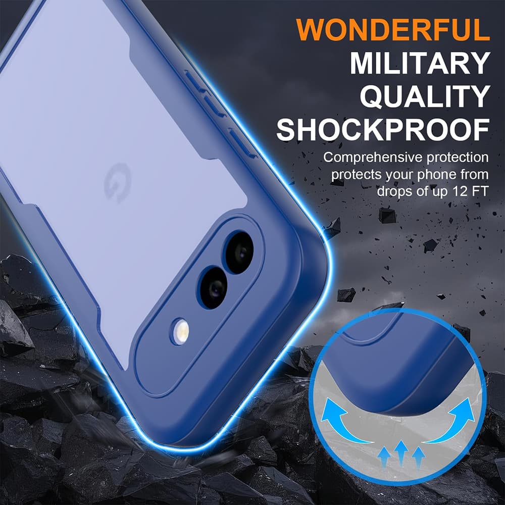 Kryt se sklem Techsuit ColorVerse 360 Series - Google Pixel 10a modrý - náhled 4