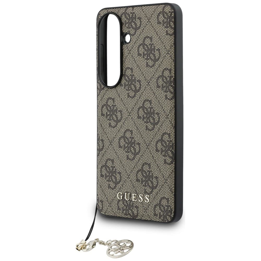 Guess - Kryt Hardcase 4G Classic Logo Charm (GUHMS26SGF4GBR) - Samsung Galaxy S26 - hnědý - náhled 4
