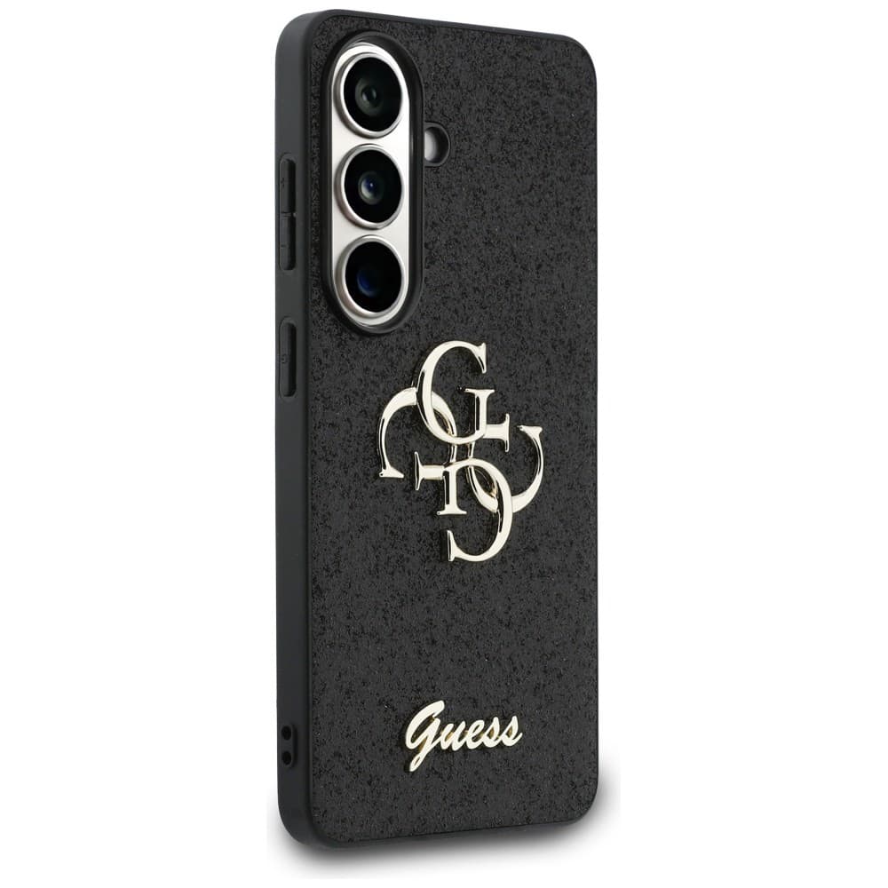 Guess - Pevný kryt Fixed Glitter Big 4G Metal Logo (GUHCS26SHG4SGK) - Samsung Galaxy S26 - Černá - náhled 4