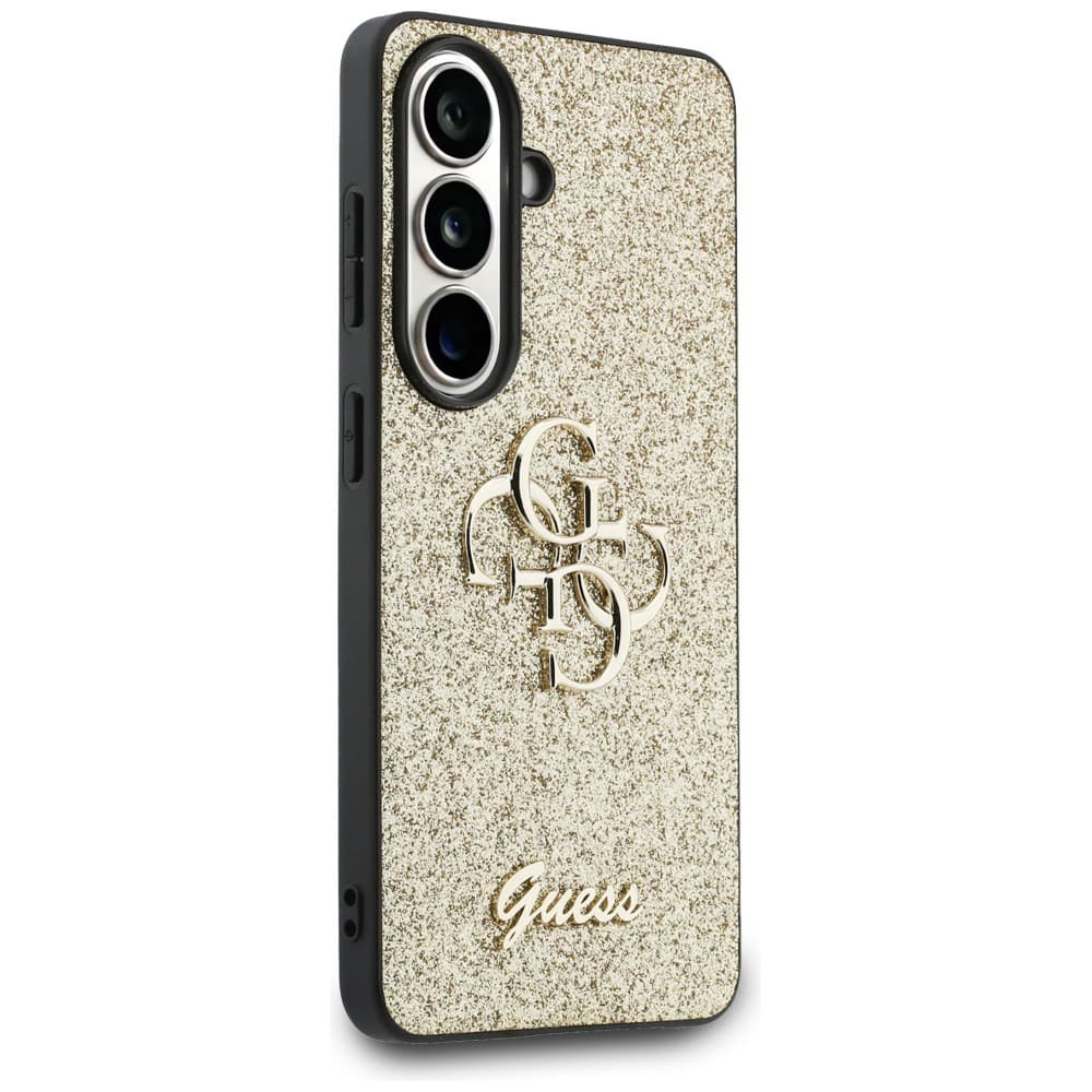 Guess - Pevný kryt Fixed Glitter Big 4G Metal Logo (GUHCS26SHG4SGD) - Samsung Galaxy S26 - Zlatá - náhled 4