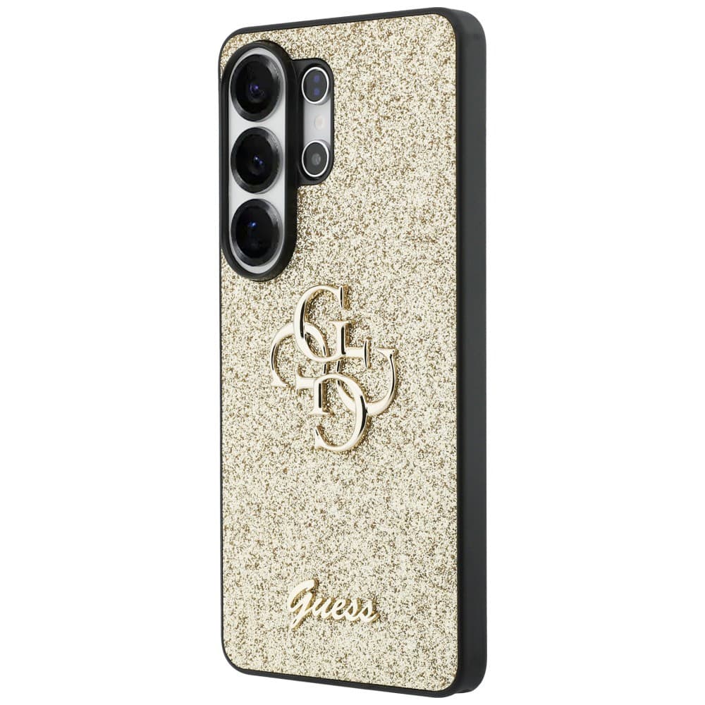 Guess - Pevný kryt Fixed Glitter Big 4G Metal Logo (GUHCS26LHG4SGD) - Samsung Galaxy S26 Ultra - Zlatá - náhled 4