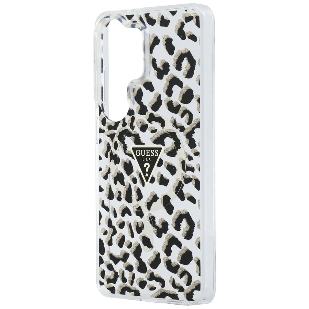 Guess - Kryt IML Leopard Print Triangle MagSafe (GUHMS26LHLEGTGLK) - Samsung Galaxy S26 Ultra - černý - náhled 4