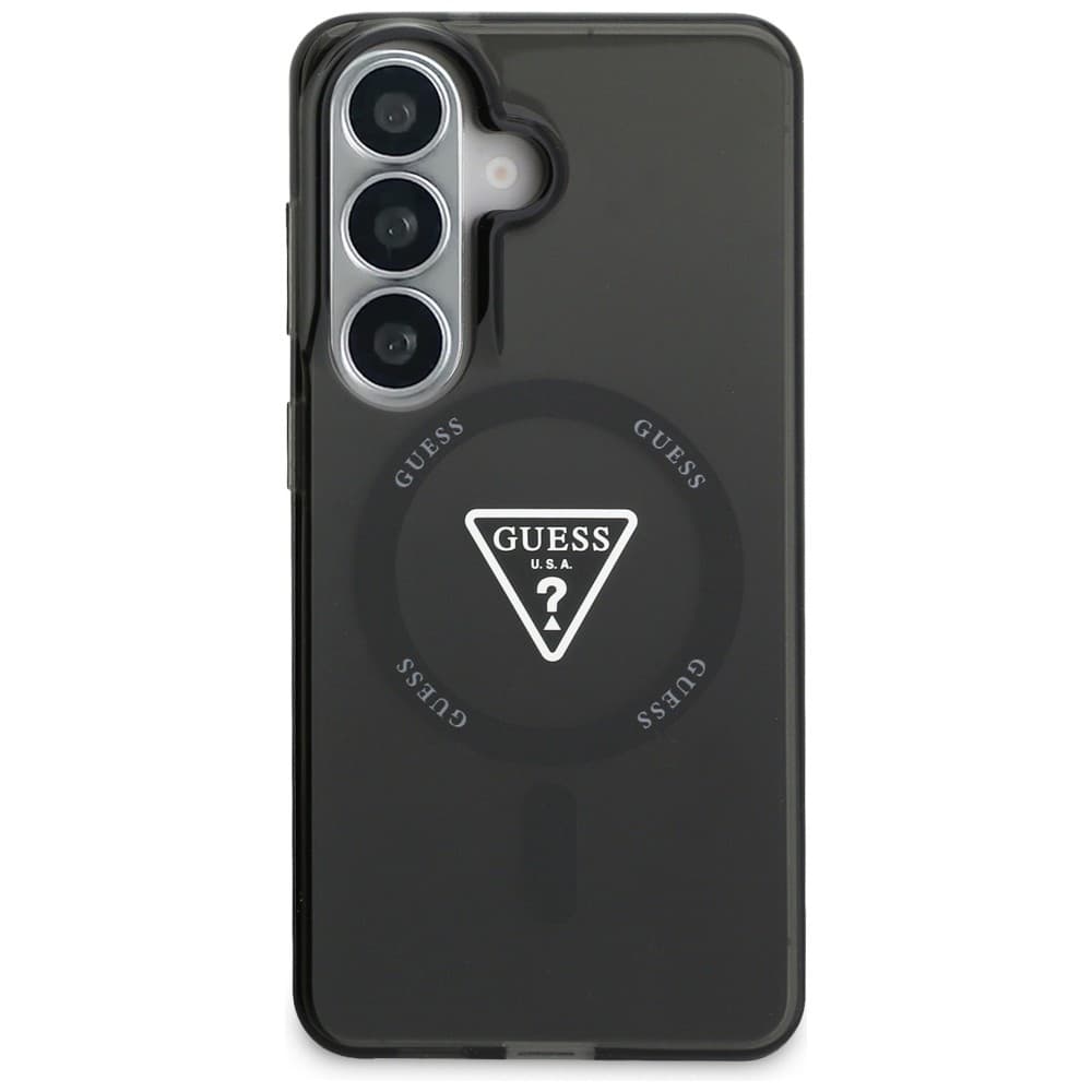 Kryt Guess - IML Gradient Triangle MagSafe (GUHMS26SHGTMLCGK) - Samsung Galaxy S26 Černý - náhled 4