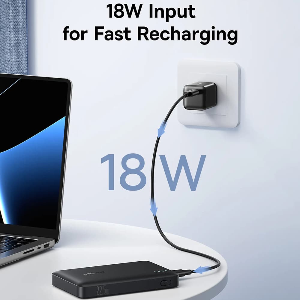 Tenká Powerbanka Baseus EnerFill FP21 10000mAh (22.5W) černá - náhled 4