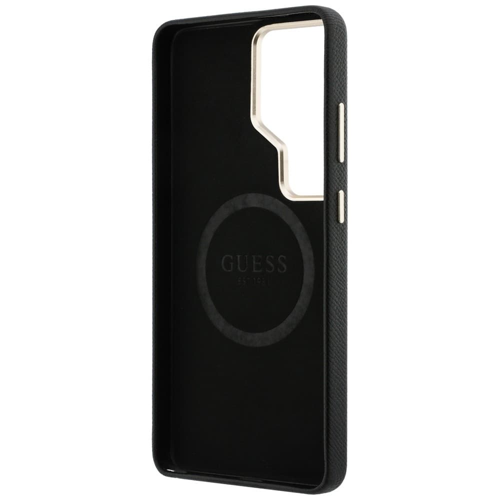Guess - Rhinestone Round Logo MagSafe (GUHMS26LPGCRMDEK) - Samsung Galaxy S26 Ultra - Černá - náhled 4