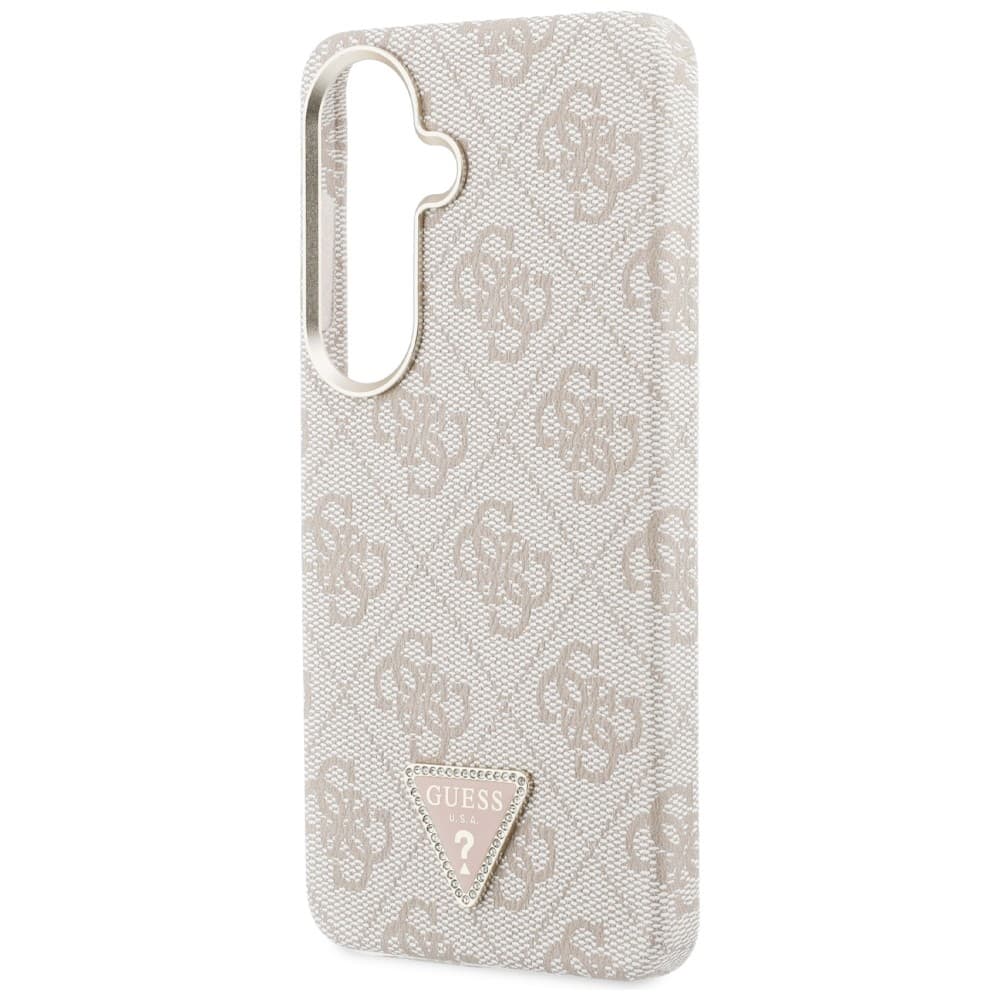 Kryt Guess - 4G Triangle Logo MagSafe - Samsung Galaxy S26 růžový - náhled 4