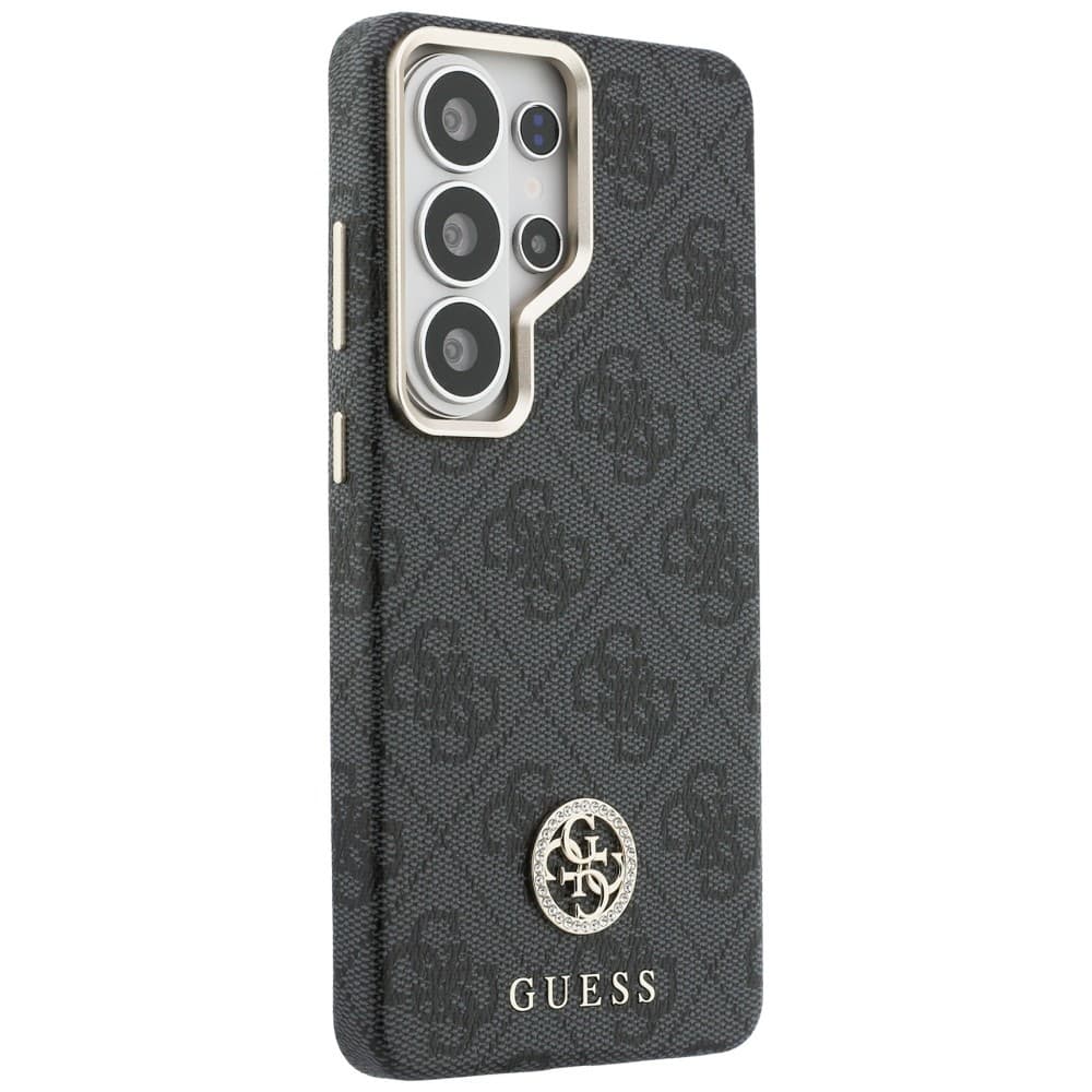 Guess - Rhinestone Round Logo MagSafe (GUHMS26LP4GRMDEK) - Samsung Galaxy S26 Ultra - Černá - náhled 4