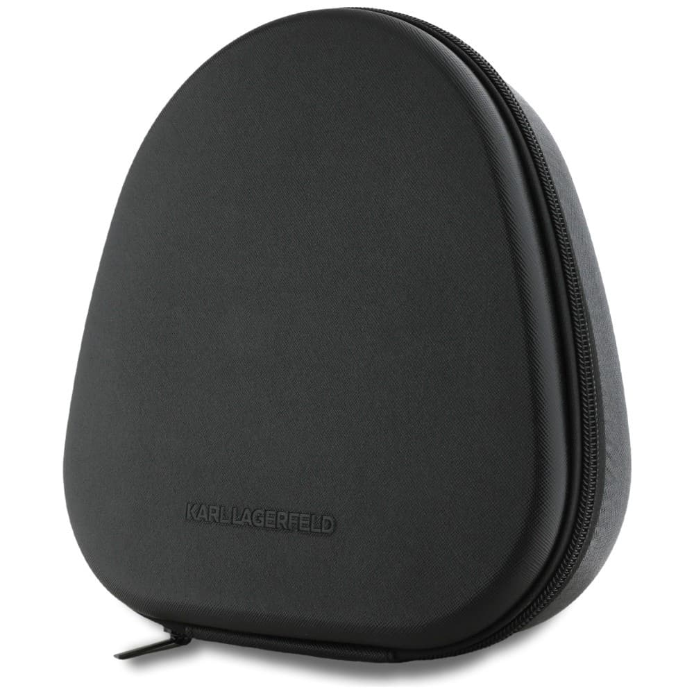 Karl Lagerfeld - Bezdrátová sluchátka Saffiano Elongated (KLBHP73PSACKMG) - Náhlavní, ANC, Bluetooth, Type-C - Šedá - náhled 4