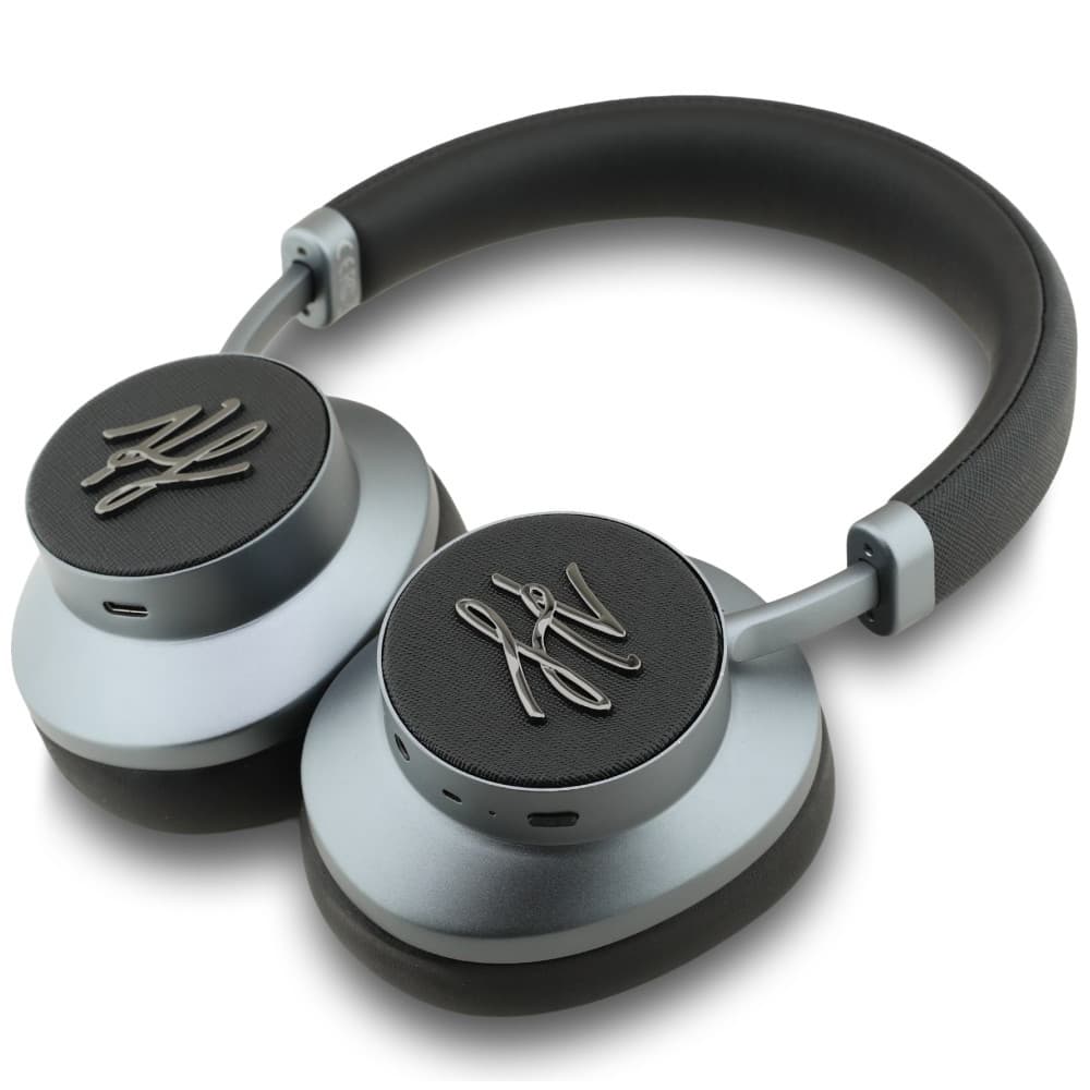 Karl Lagerfeld - Bezdrátová sluchátka Grained Initials (KLBHP73PSAKLSK) - Náhlavní, ANC, Bluetooth, Type-C - Černá - náhled 4