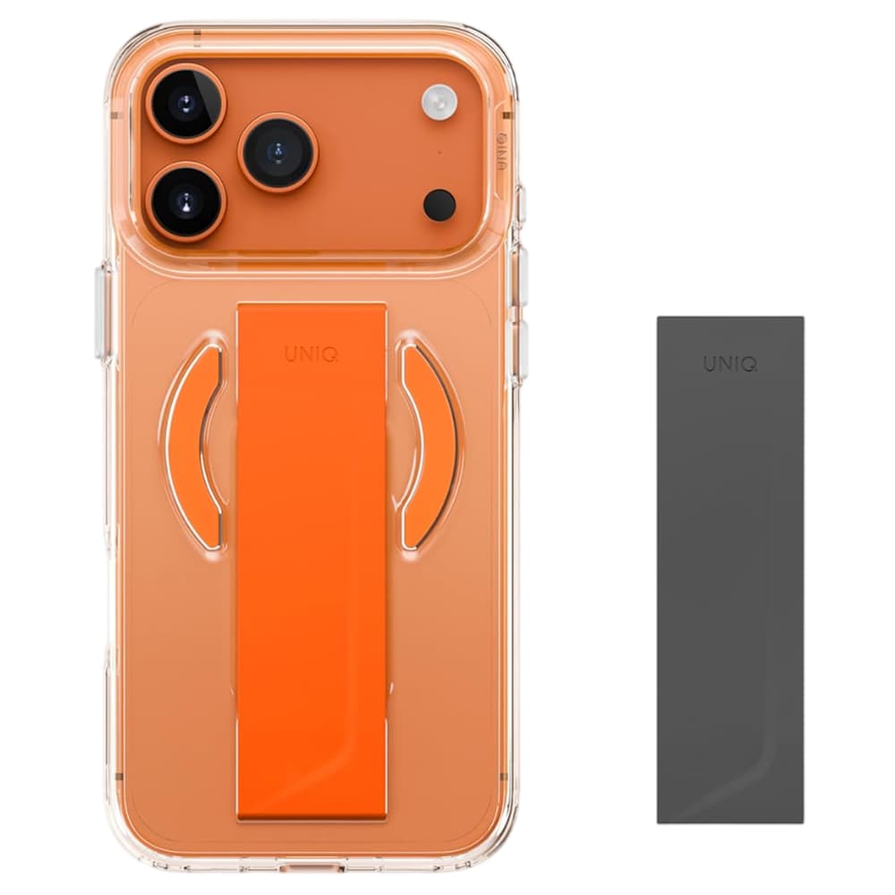 Kryt UNIQ Heldro Air MagClick iPhone 17 Pro průhledný oranžový - náhled 4