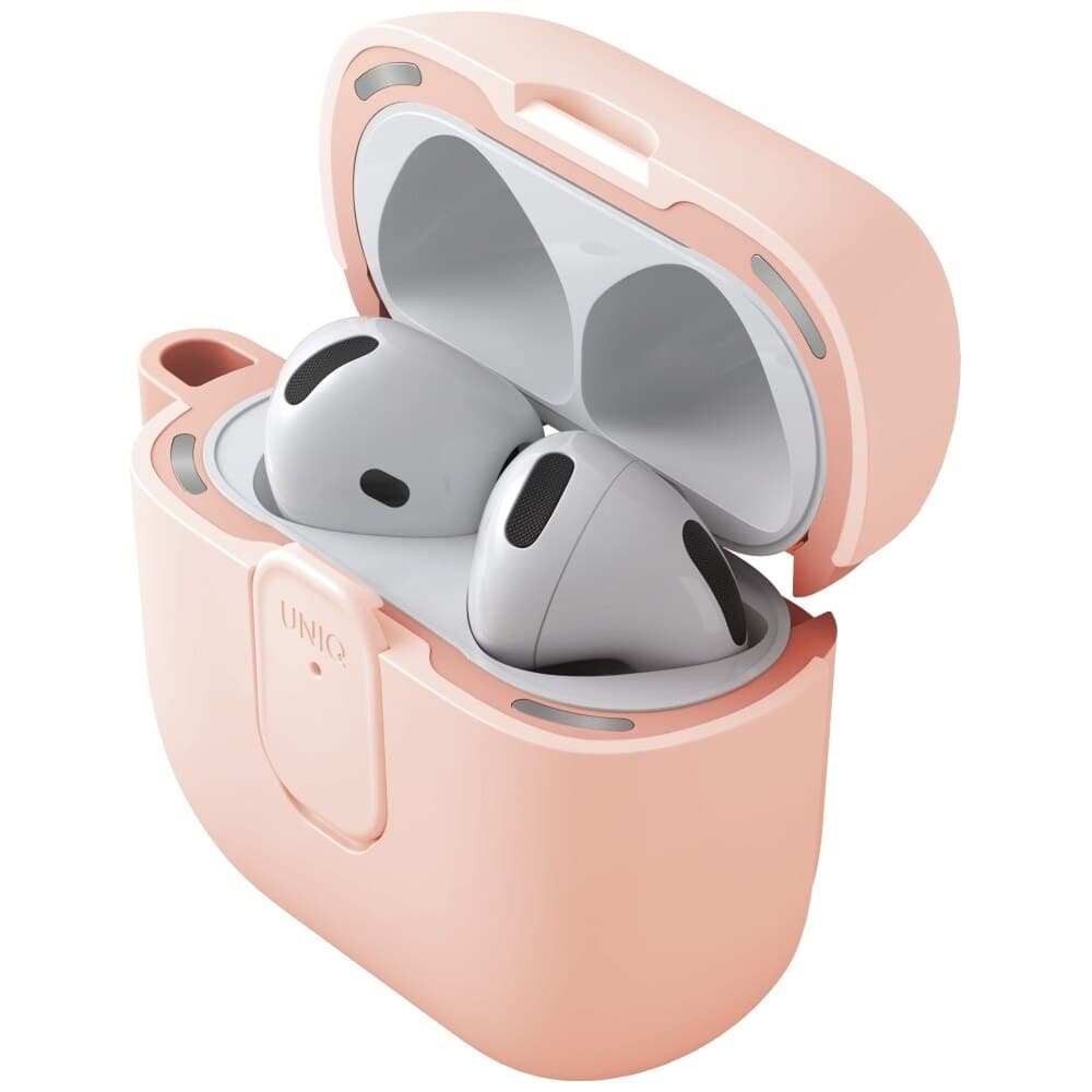 Kryt UNIQ Clyde Series AirPods 4 korálový - náhled 4