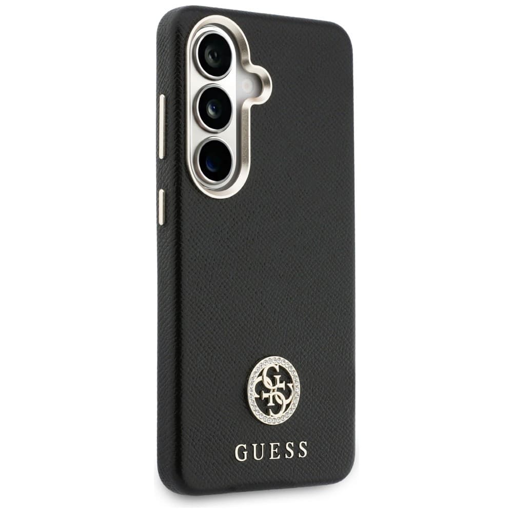 Kryt Guess - Rhinestone Round Logo MagSafe (GUHMS26MPGCRMDEK) - Samsung Galaxy S26 Plus Černý - náhled 4