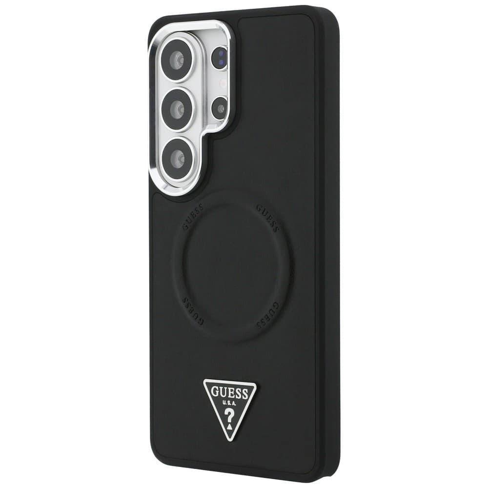 Kryt Guess - Embossed Ring Triangle Logo MagSafe (GUHMS26LPSDTSCMK) - Samsung Galaxy S26 Ultra Černý - náhled 4