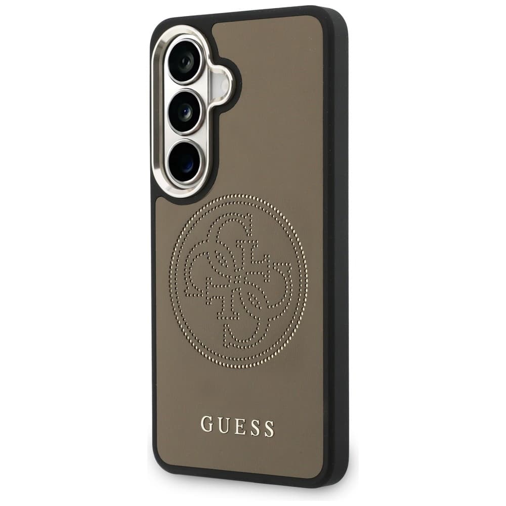 Kryt Guess - Perforated Logo MagSafe (GUHMS26S5PG4SRGW) - Samsung Galaxy S26 Hnědý - náhled 4