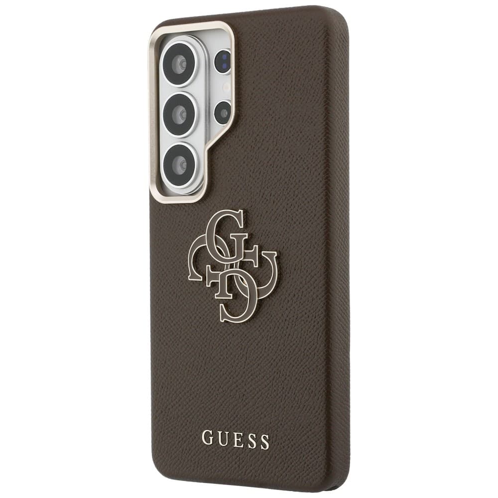 Kryt Guess - Grained Big 4G Metal Logo (GUHCS26L5PS4RGGW) - Samsung Galaxy S26 Ultra Hnědý - náhled 4