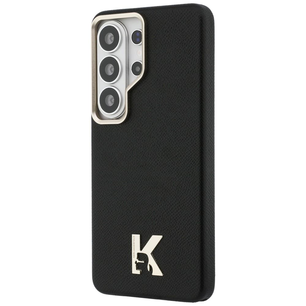Kryt Karl Lagerfeld - Wrapped Grained Leather with K Head Logo MagSafe - Samsung Galaxy S26 Ultra černý - náhled 4