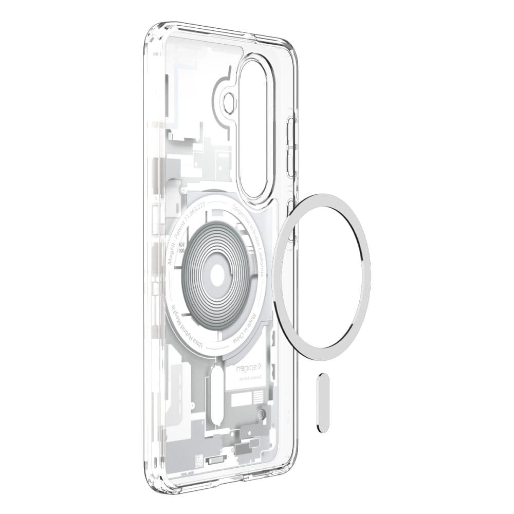 Kryt Spigen - Ultra Hybrid MagSafe (ACS10737) - Samsung Galaxy S26 Zero One bílý - náhled 4