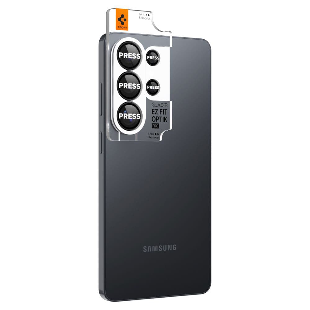 Tvrzené sklo na fotoaparát Spigen - (2 pack) Optik.tR EZ Fit Pro HD Camera Glass (AGL11076) - Samsung Galaxy S26 Ultra černé - náhled 4