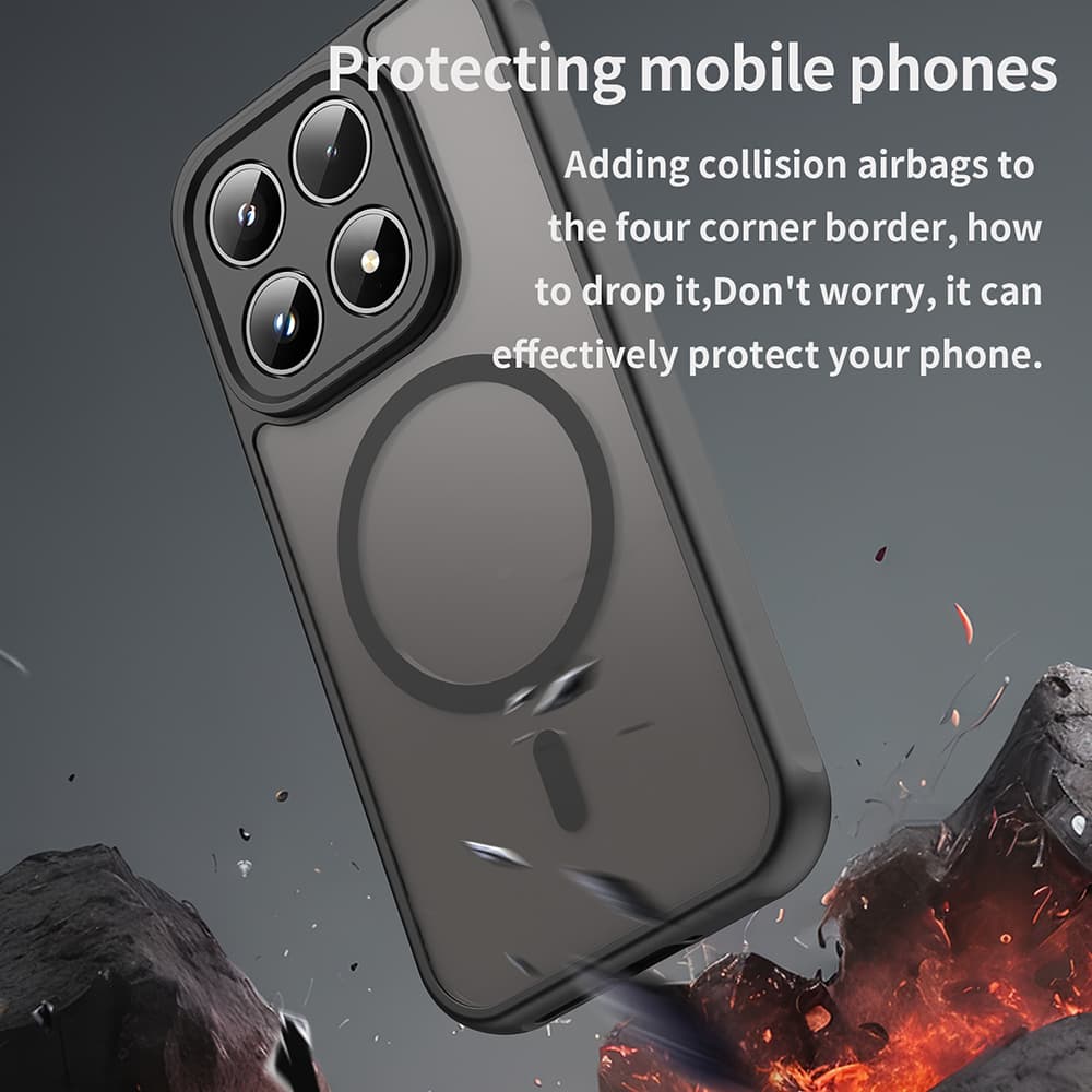 Kryt Techsuit HaloFrost II MagSafe pro Xiaomi 17 černý - náhled 4