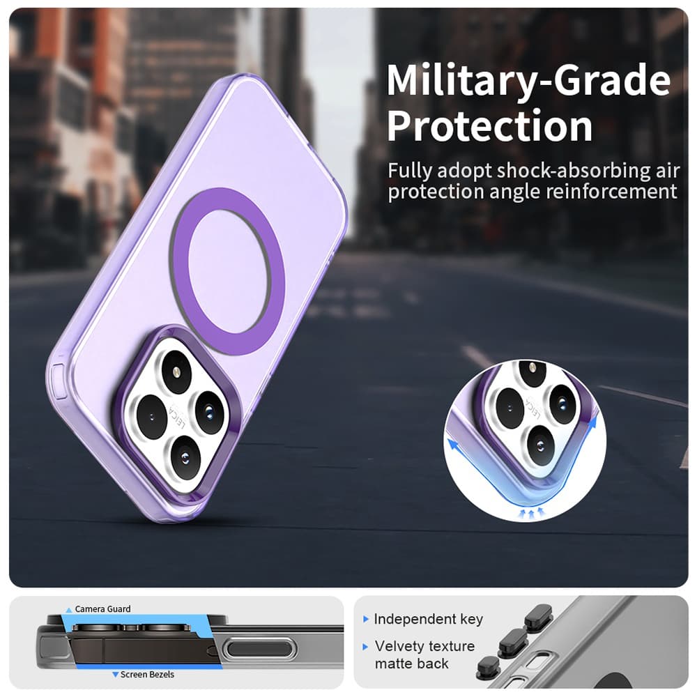 Kryt Techsuit CandyCase MagSafe - Xiaomi 17 Fialový - náhled 4