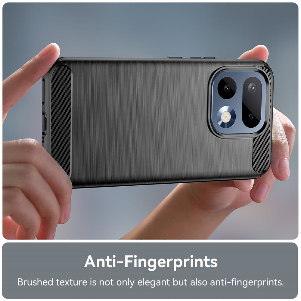 Kryt Techsuit Carbon Silicone - Realme 16 Pro černý - náhled 4