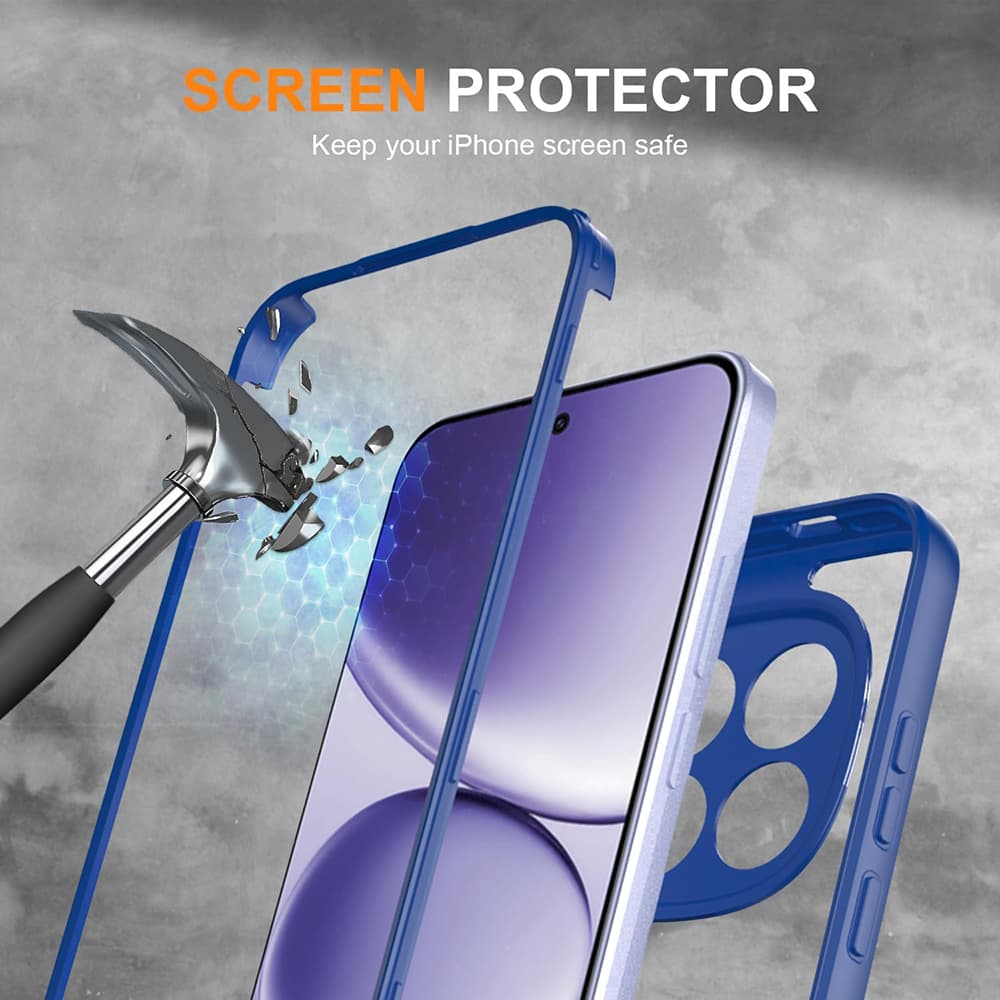 Kryt Techsuit - ColorVerse 360 Series + Screen Protector - Xiaomi Redmi Note 15 Pro 4G - modrý - náhled 4