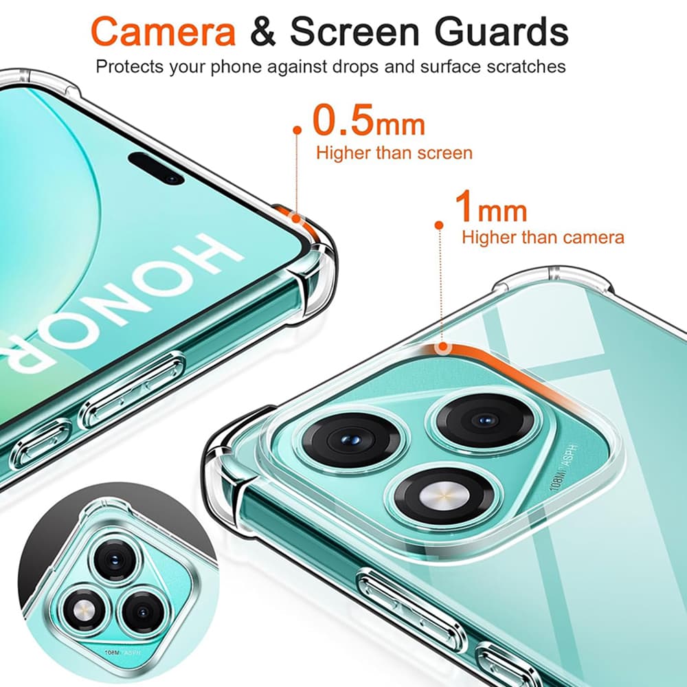 Kryt Techsuit Shockproof Clear Silicone pro Honor 600 Lite průhledný - náhled 4