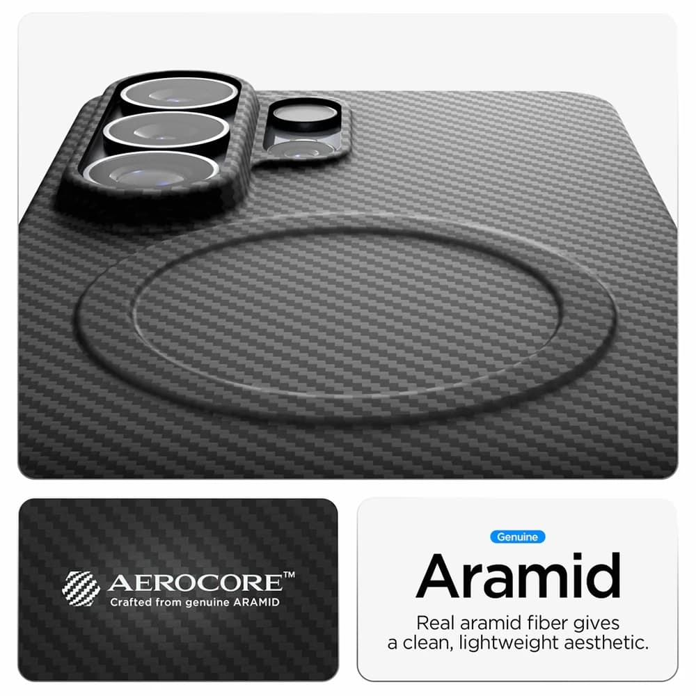 Kryt Spigen Air Skin Aramid MagFit pro Samsung Galaxy S26 Ultra černý - náhled 4