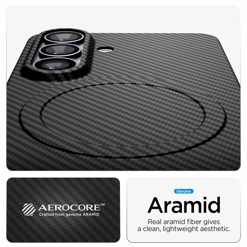 Aramidový kryt Spigen Air Skin pro Samsung Galaxy S26 Plus černý - náhled 4