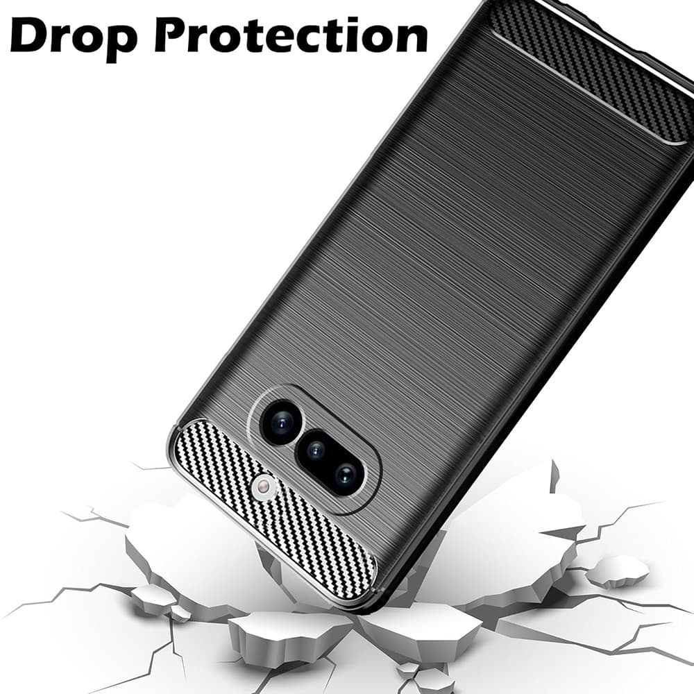 Kryt Techsuit Carbon Silicone pro Nothing Phone (4a) černý - náhled 4