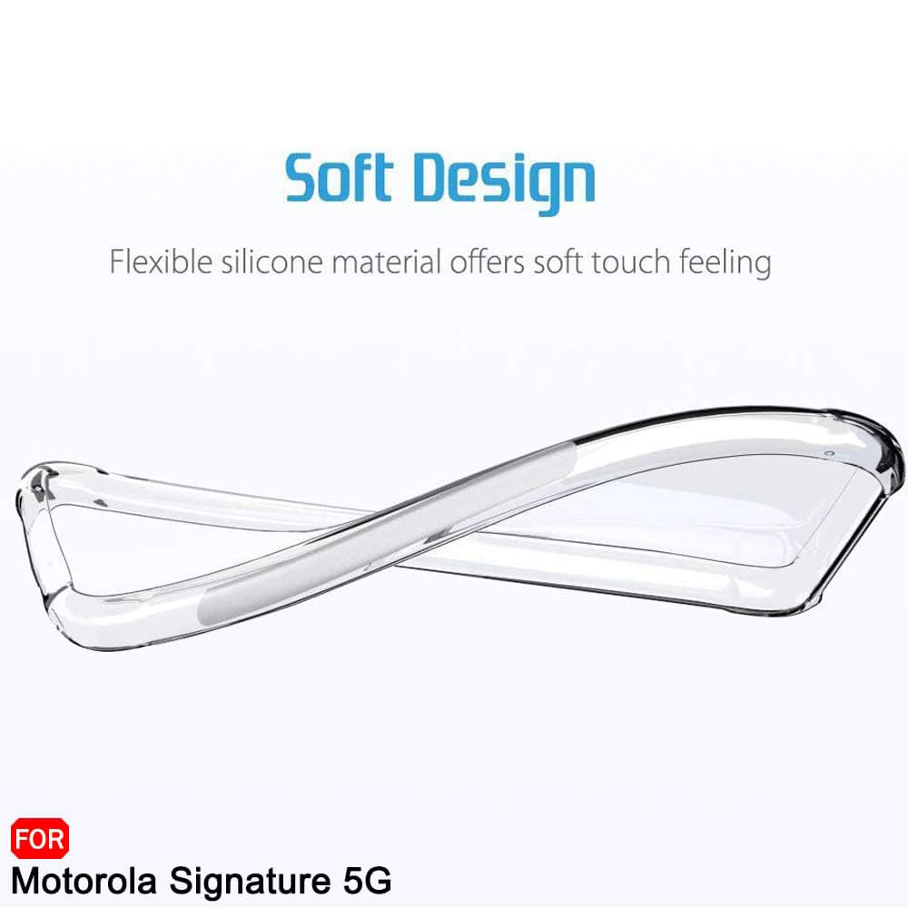 Průhledný kryt Techsuit Shockproof Clear Silicone pro Motorola Signature čirý - náhled 4