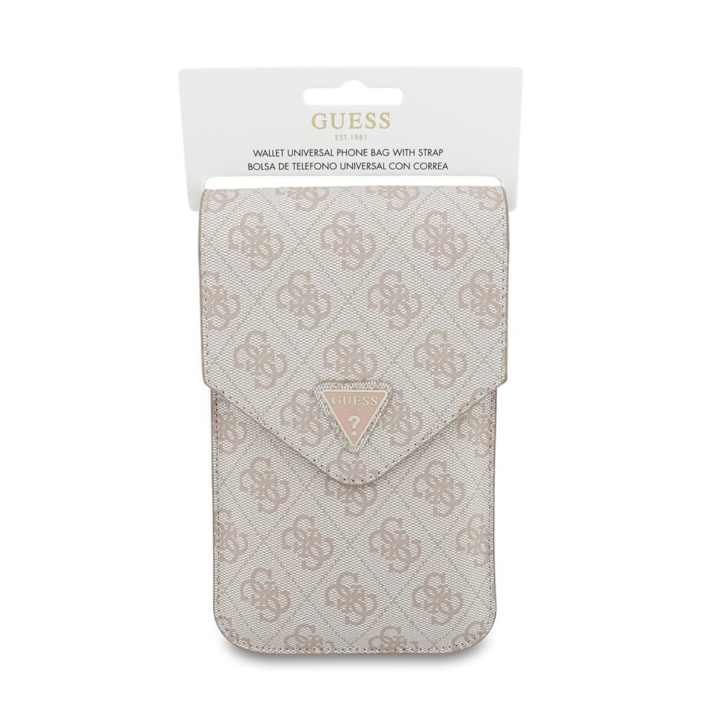 Univerzální peněženka Guess Triangle 4G růžová - náhled 4
