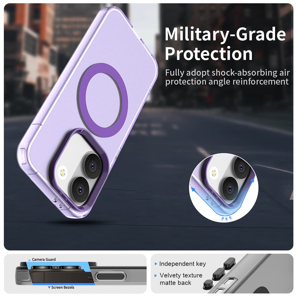 Kryt Techsuit CandyCase MagSafe pro Xiaomi Poco X8 Pro fialový - náhled 4