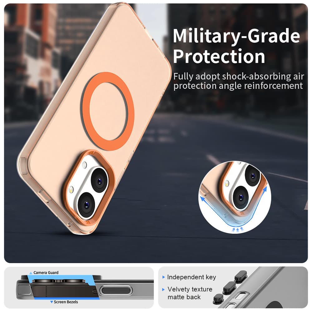 Kryt Techsuit CandyCase MagSafe pro Xiaomi Poco X8 Pro Max oranžový - náhled 4
