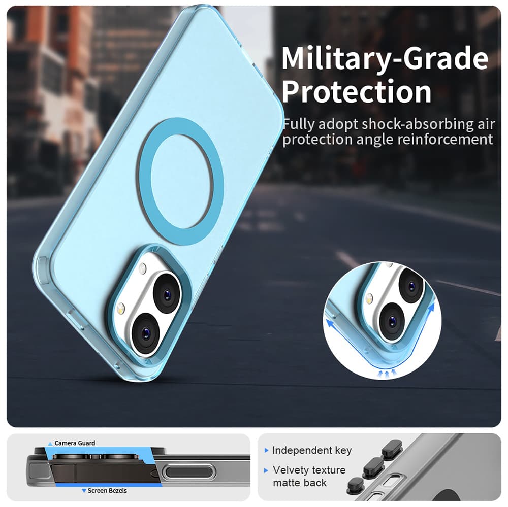 Kryt Techsuit CandyCase MagSafe pro Xiaomi Poco X8 Pro Max modrý - náhled 4