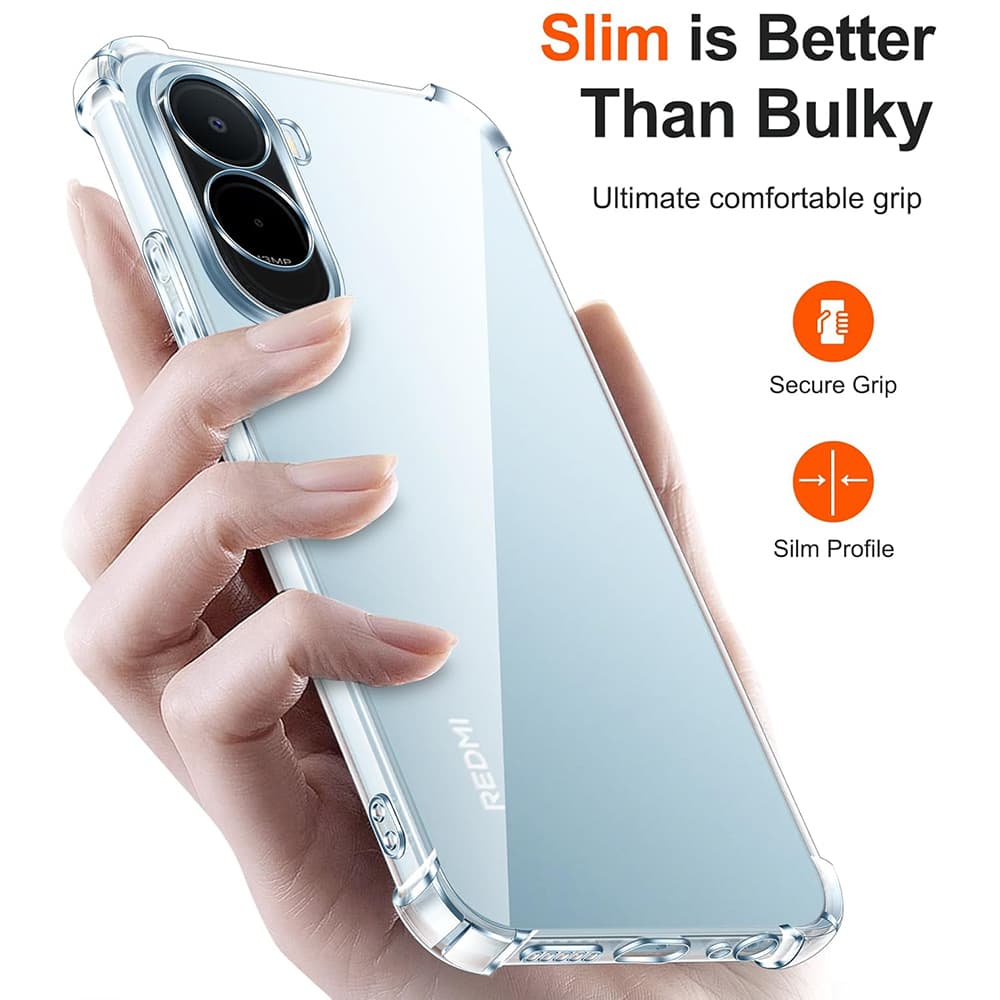 Kryt Techsuit Shockproof Clear Silicone pro Xiaomi Redmi A7 Pro 4G průhledný - náhled 4