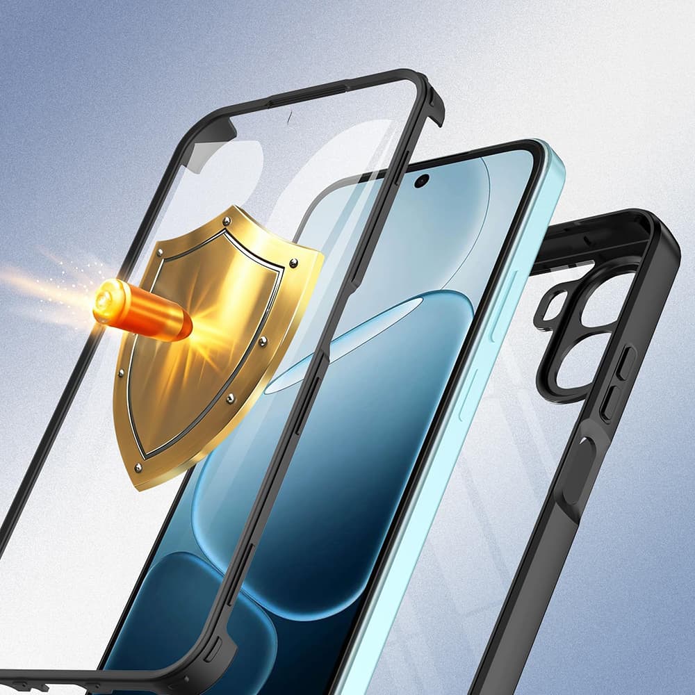Ochranný kryt s fólií Techsuit ColorVerse 360 Series Oppo A6x a A6k černý - náhled 4