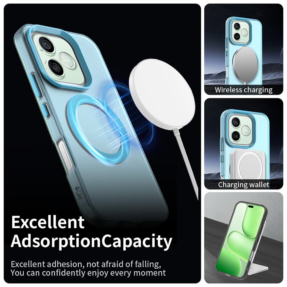 Kryt Techsuit CandyCase MagSafe pro Honor 600 Lite modrý - náhled 4