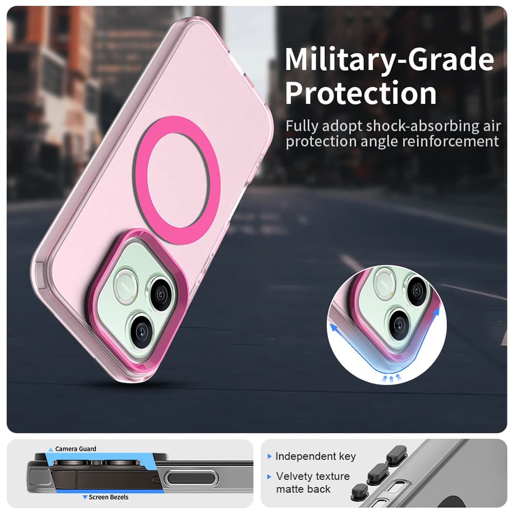 Kryt Techsuit CandyCase MagSafe pro Honor 600 Lite růžový - náhled 4