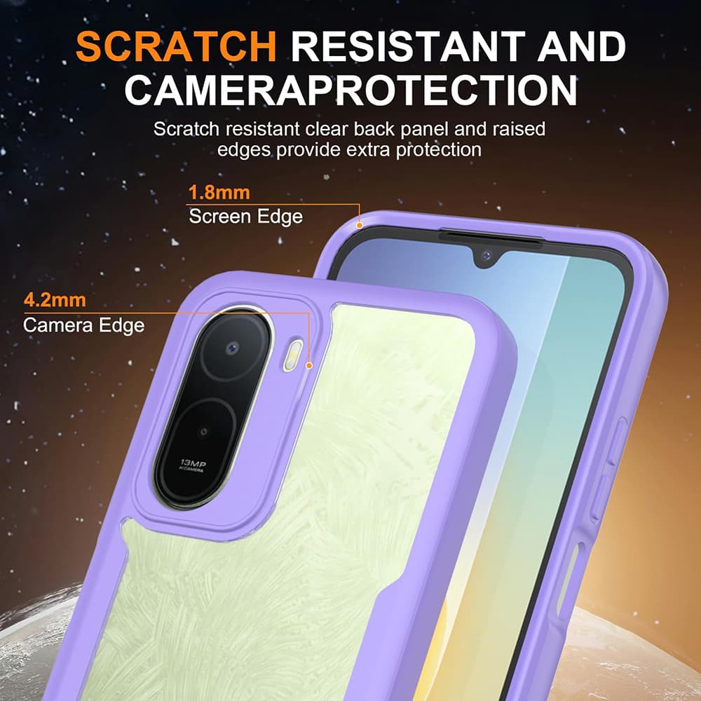Kryt s ochranou displeje Techsuit ColorVerse 360 Series Xiaomi Redmi A7 Pro 4G fialový - náhled 4